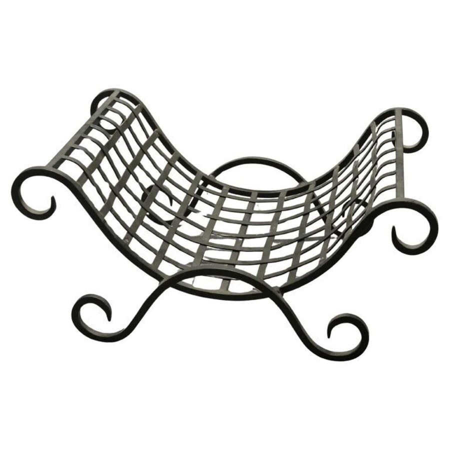 Attractive Cast Iron Log Carrier This is a great piece, it is made in iron and curved to