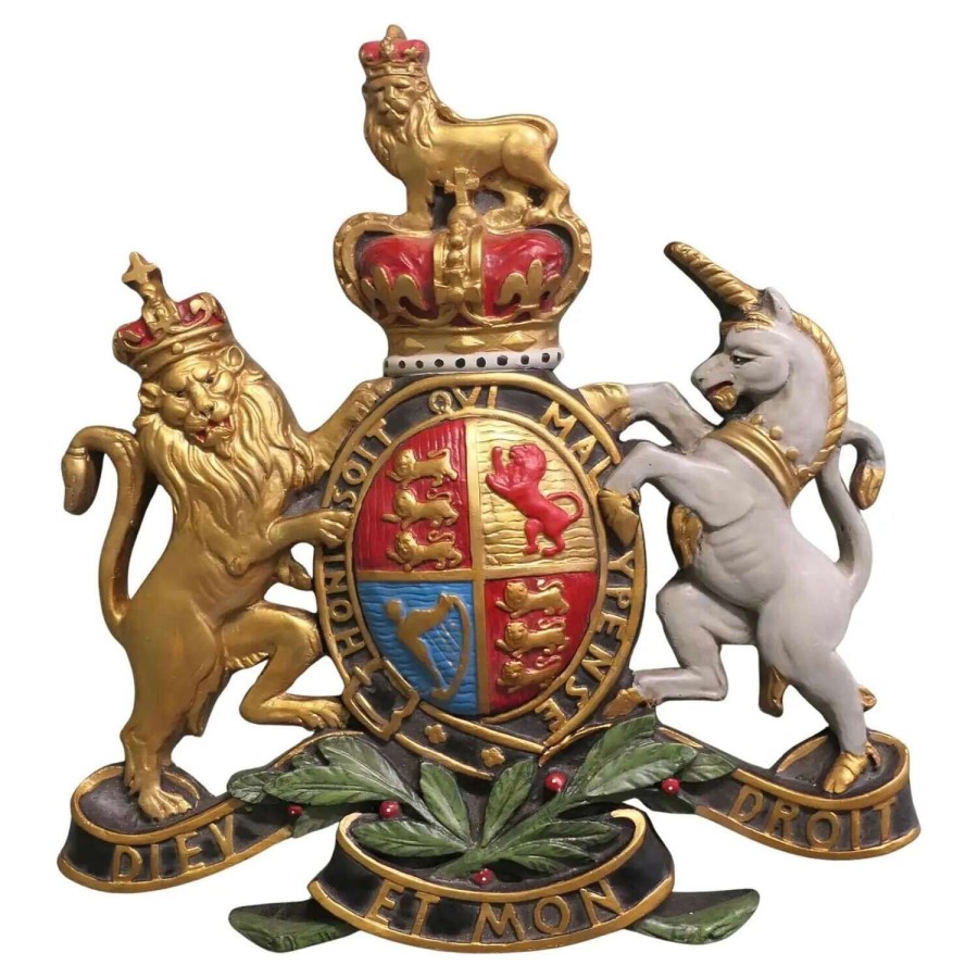 British Royal Coat of Arms Wall Plaque