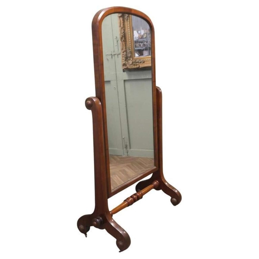 Classic Victorian Cheval Mirror or Dressing Mirror