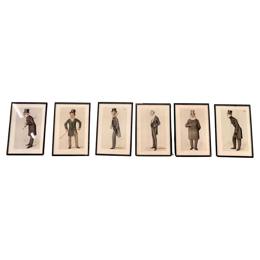 Collection of 6 Vanity Fair Political “Spy”Prints Statesmen