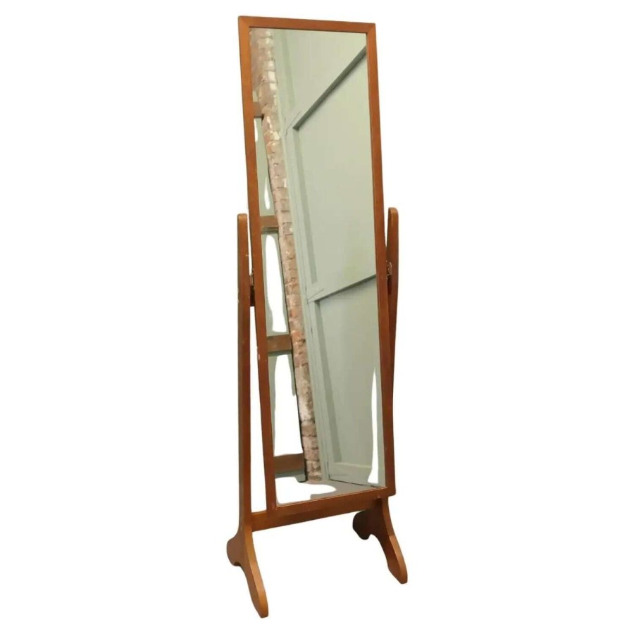 Danish Design Style Mid Century Cheval Mirror