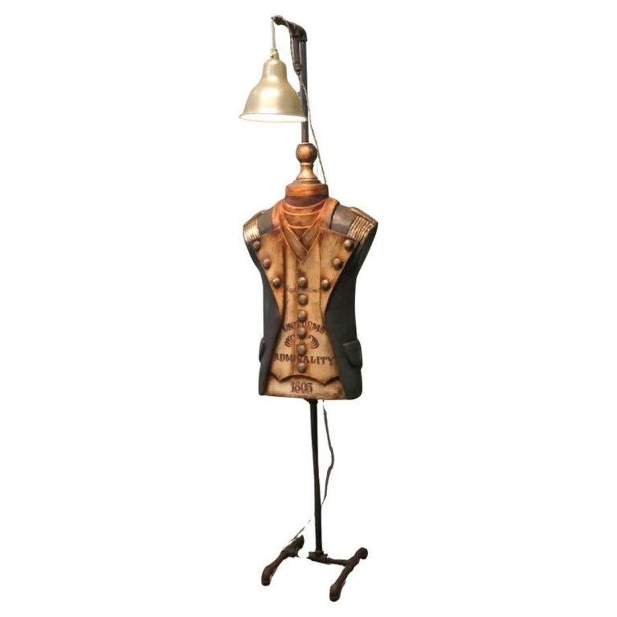 Dressed Navy Sculpture, Floor Lamp