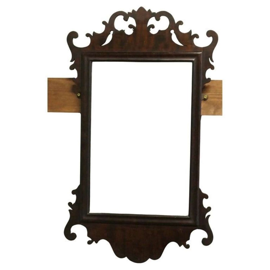 Edwardian Walnut Wall Mirror