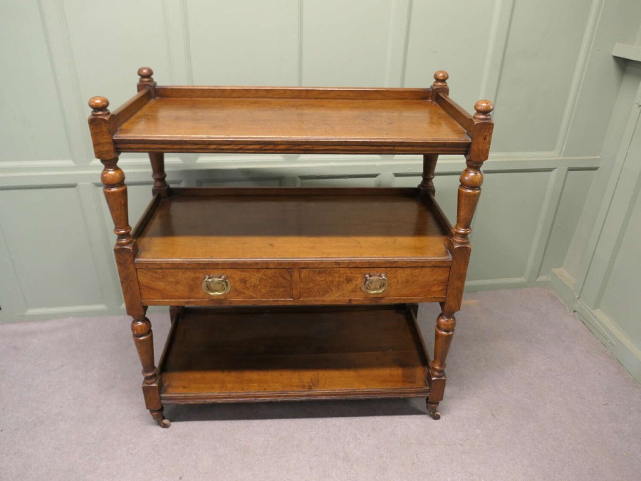 Fine Quality Victorian Oak Three Tier Buffet
