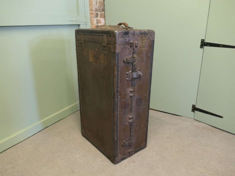 Fitted American Steamer Trunk or Cabin Wardrobe, by Seaward A Superb piece of history