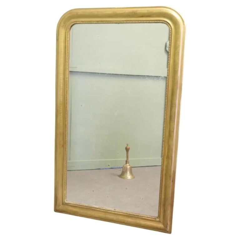 French 19th Century Louis Philippe Gold Mirror