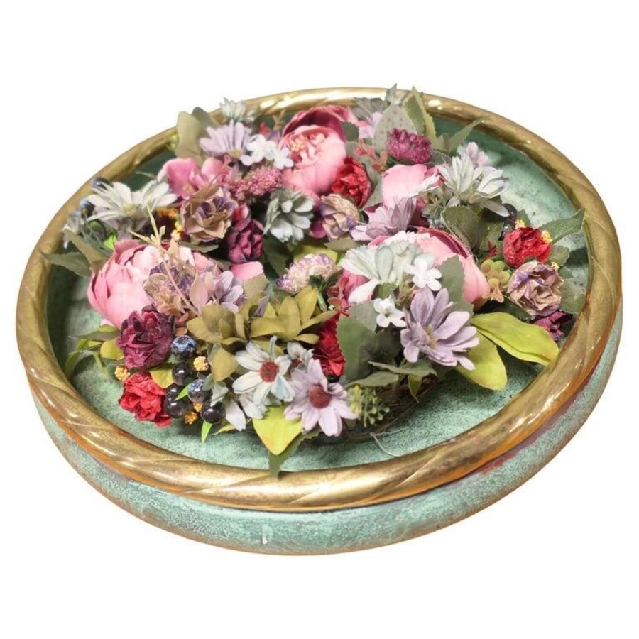 French Brass and Copper Rose Bowl This is a very unusual piece