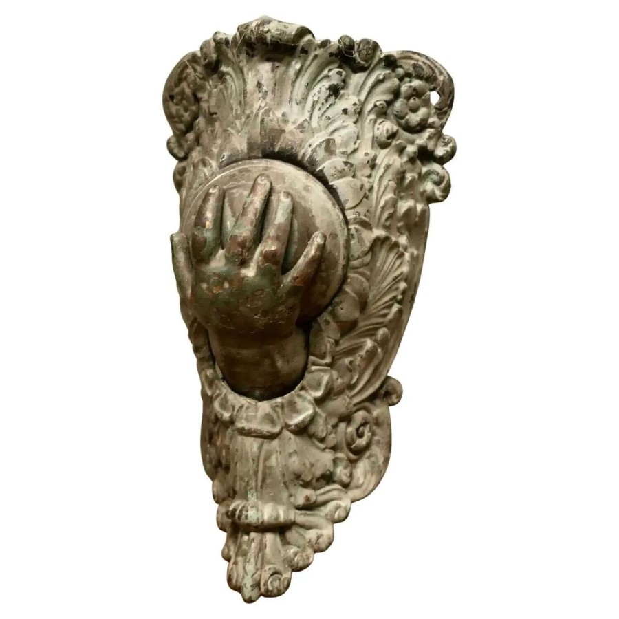 French Bronze Billiard Ball Corner Pocket
