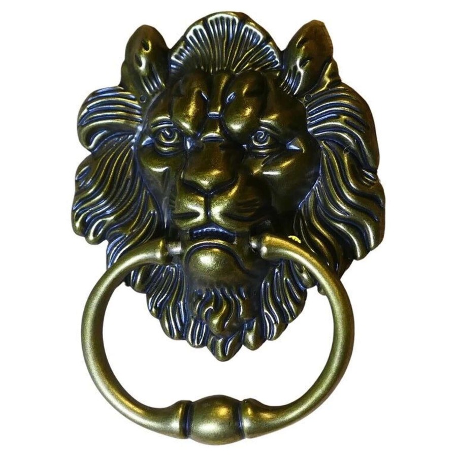 Gothic Lion’s Mask Brass Door Knocker This is a good looking door knocker, the handsome