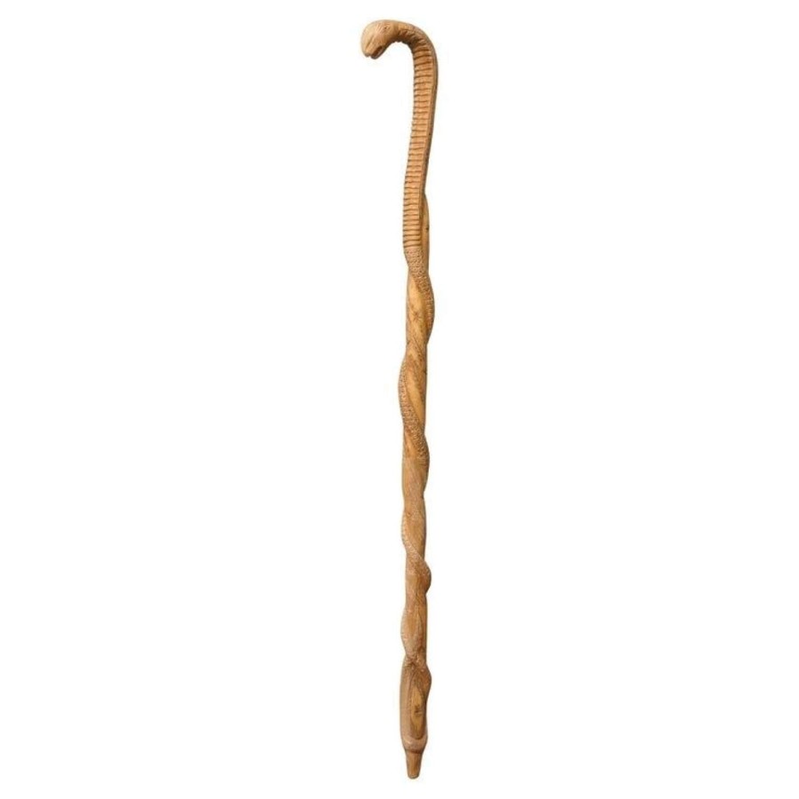 Hand Carved Wooden Cobra Walking Stick