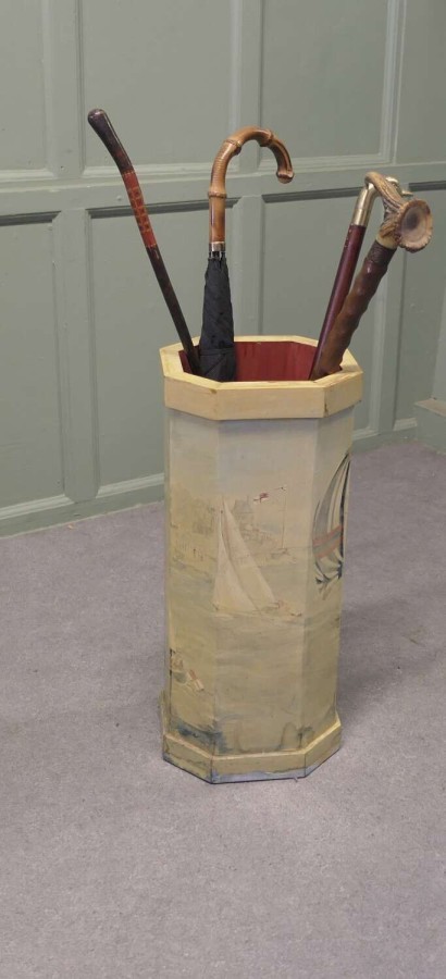 Hand Painted Cowes Week Umbrella Stand This is a beautiful and nostalgic piece