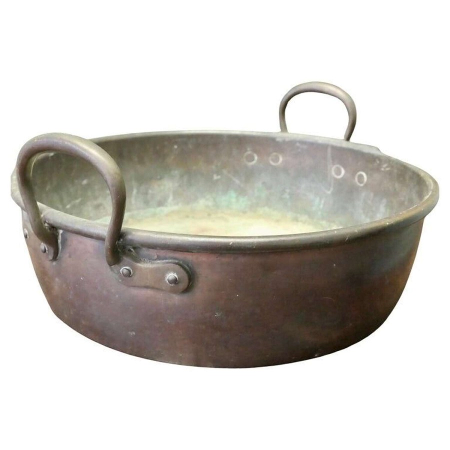 Heavy 19th Century Copper Preserving Pan