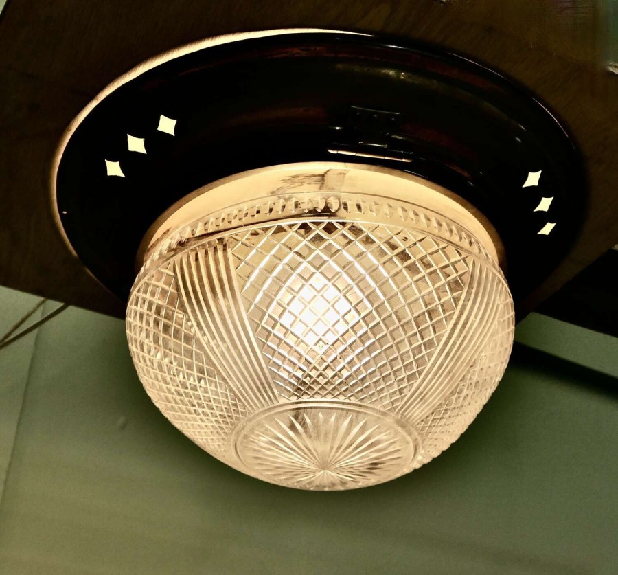 Huge Art Deco Ceiling Light From an Early Passenger Liner A wonderful piece