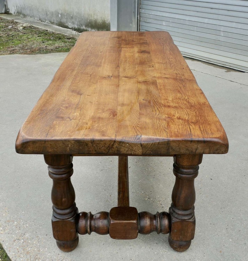 Large French Oak Farm Table, Seats12 Comfortably
