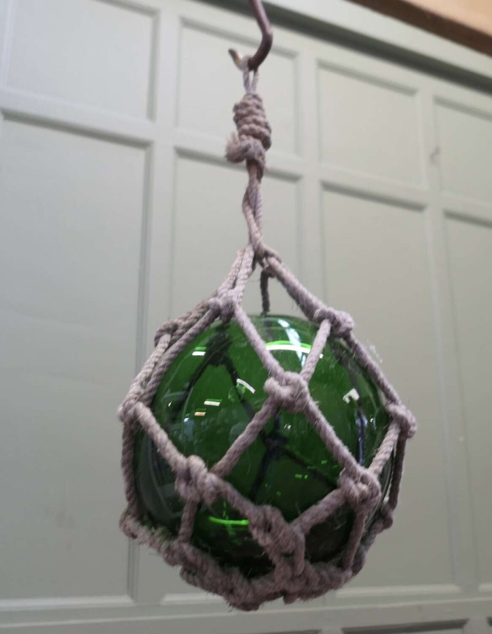 Large Vintage Hand Blown Glass Fishing Float