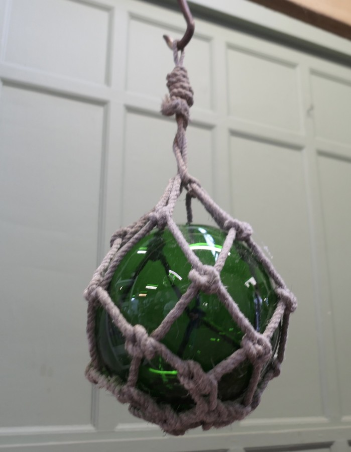 Large Vintage Hand Blown Glass Fishing Float - Image 2