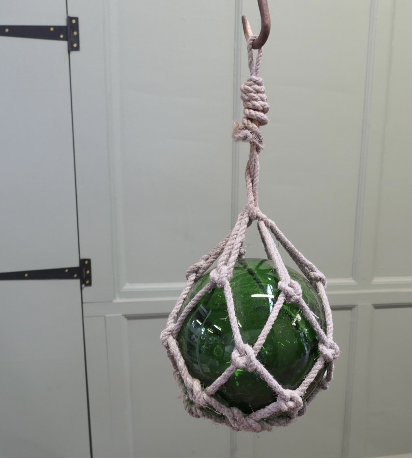 Large Vintage Hand Blown Glass Fishing Float - Image 3