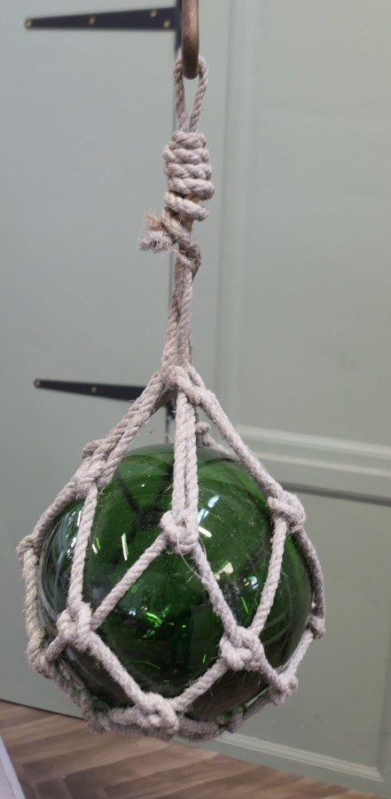 Large Vintage Hand Blown Glass Fishing Float - Image 5