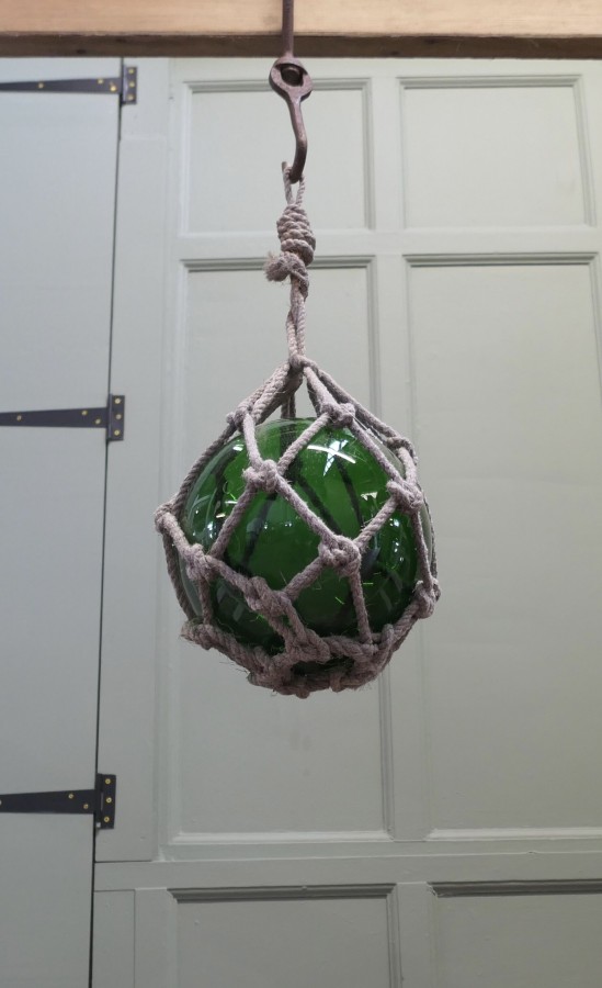 Large Vintage Hand Blown Glass Fishing Float - Image 6