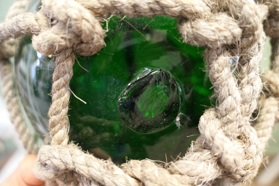 Large Vintage Hand Blown Glass Fishing Float - Image 7