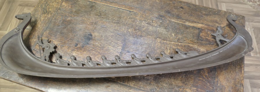 Mid Century Vintage Syroco Viking Ship Wall Art - Image 7