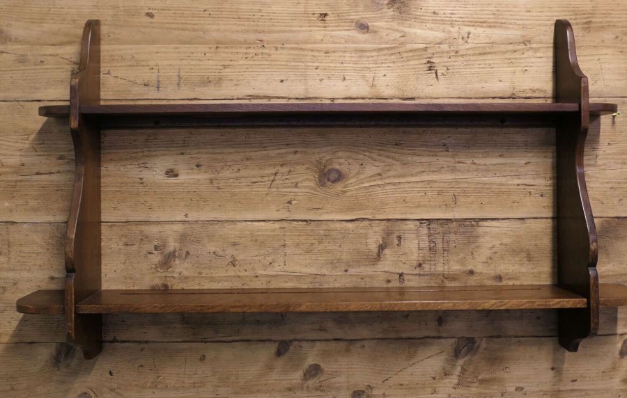 Mid Century Wall Hanging Shelves This charming little shelf unit is made in elm