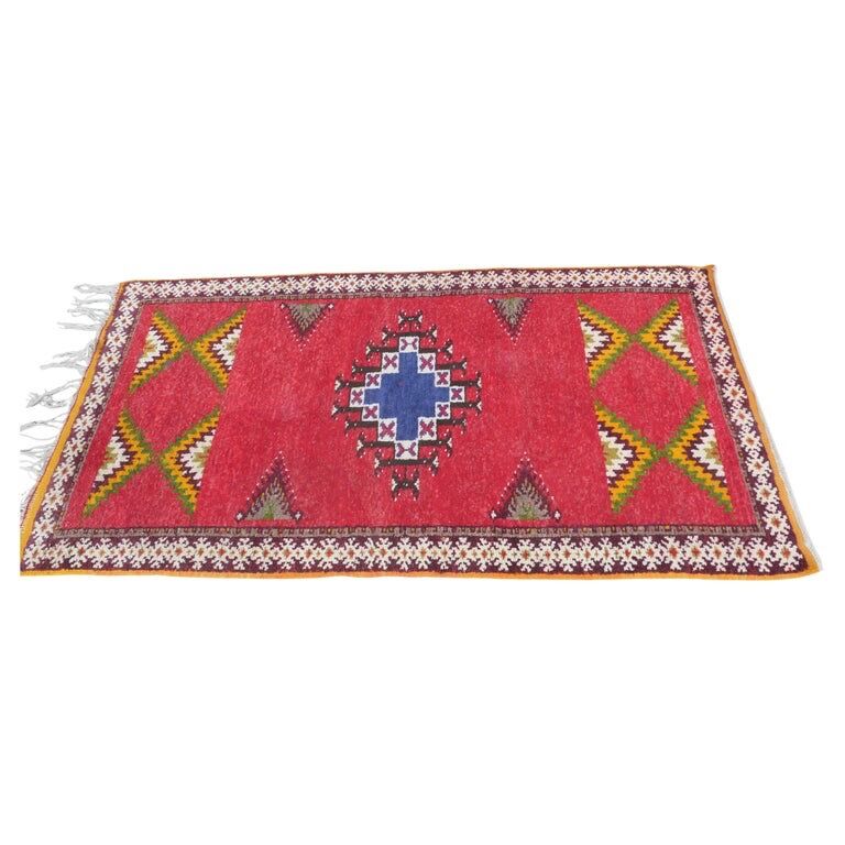 One of a Kind Vintage Retro Cubist Rug - Image 2