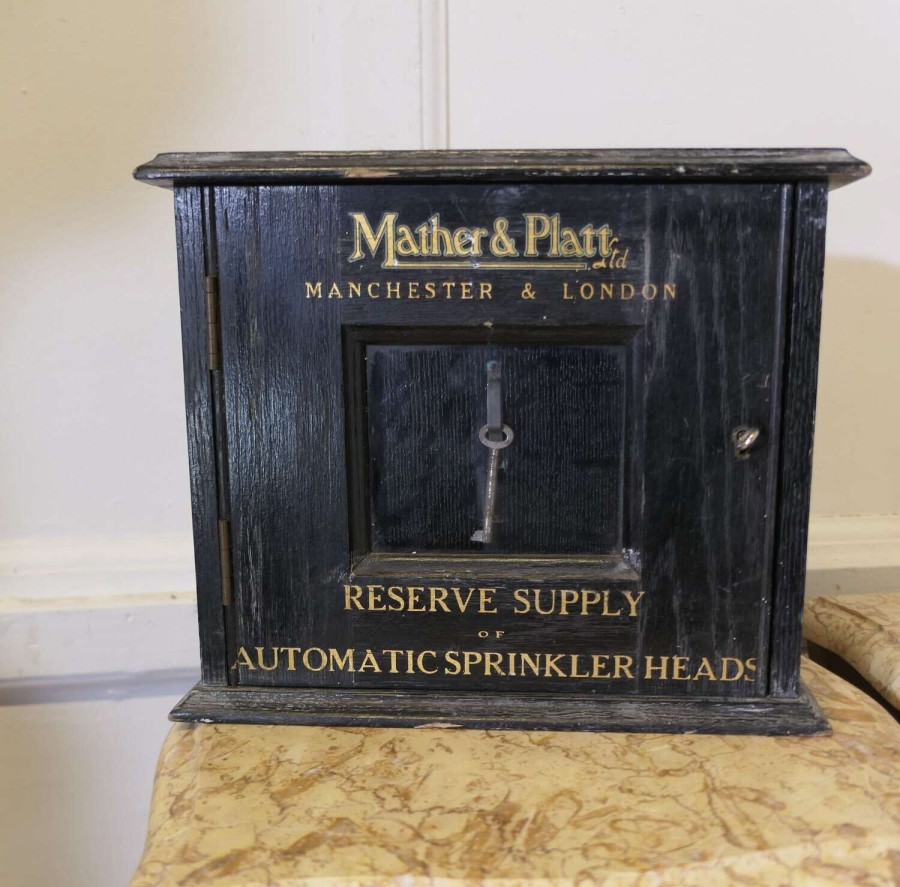 Set of Mather and Platt Sprinkler Heads in Case A rare find