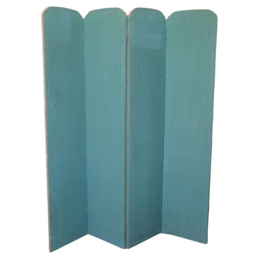 Upholstered 4 Fold Screen, Room Divider