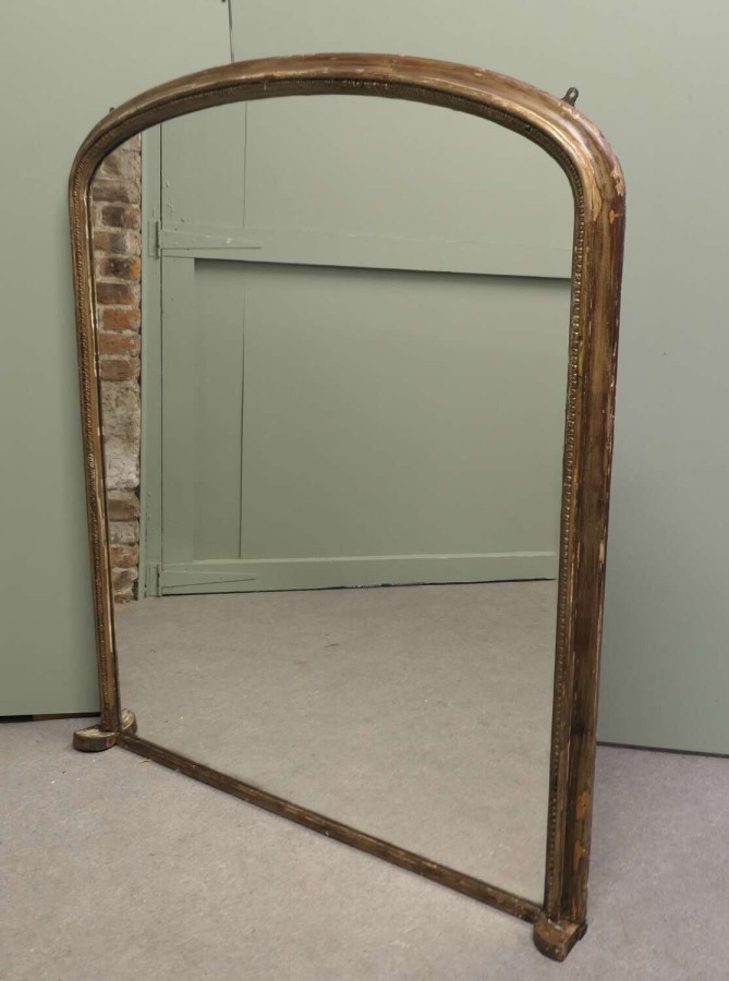 Very Large Victorian Overmantel Mirror