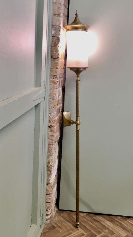 Very Tall Arts and Crafts Carriage Style Wall Light