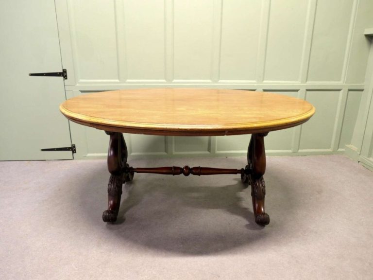 Victorian Walnut Dining or Oval Centre Table