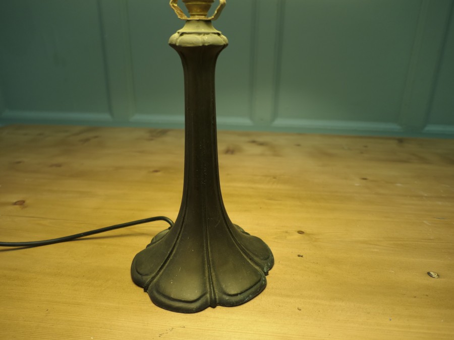 Vintage Art Nouveau Spelter Table Lamp - Image 5