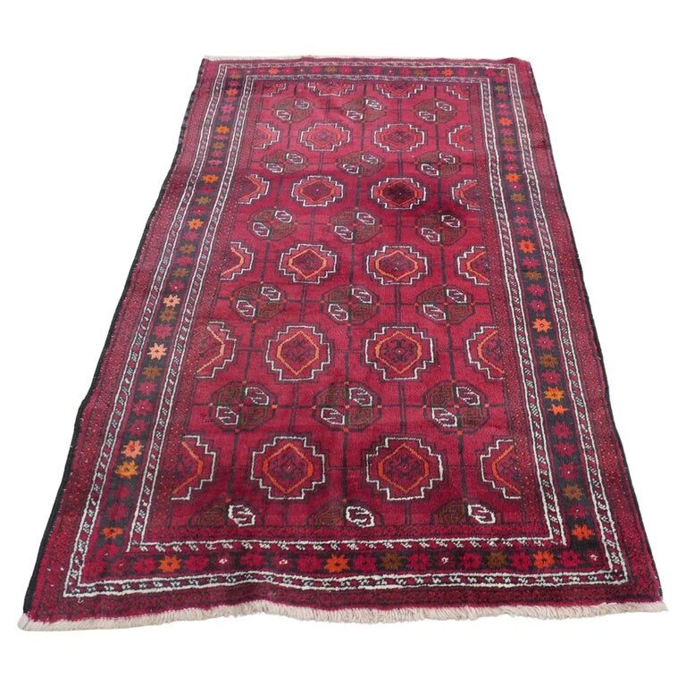 Vintage Traditional Pattern Wool Carpet Rug - Image 2