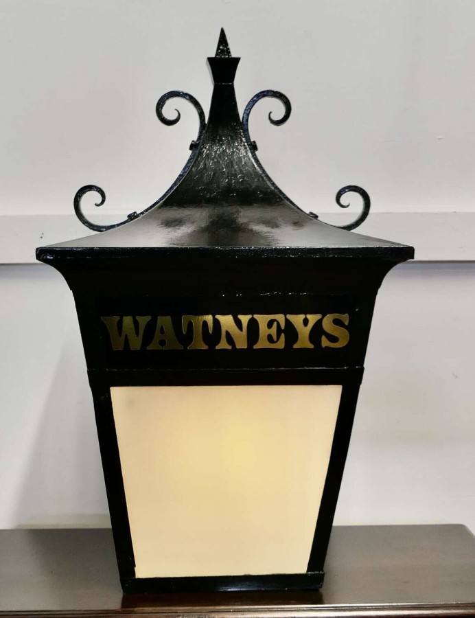 “Watneys” Pub Lantern, Hanging Iron Lantern A Great looking piece