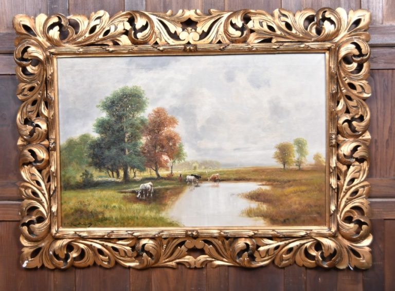 Signed 19th‑Century European School Landscape SAI4250