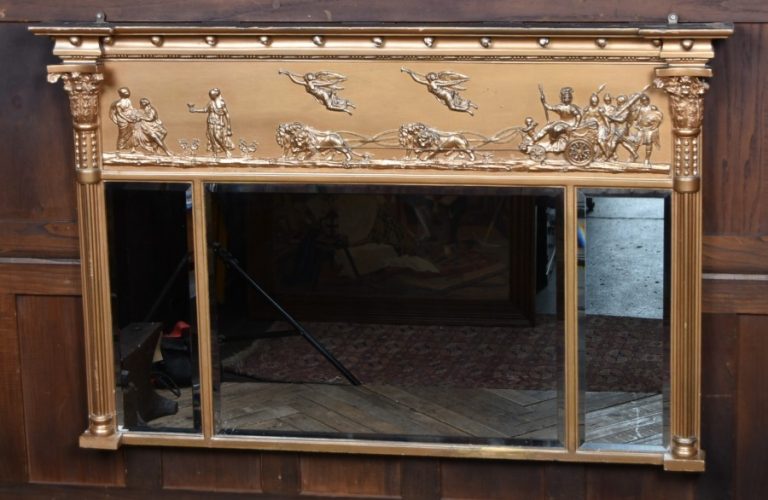 Classical Regency Gilt Over – mantle Mirror SAI4251