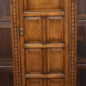 Arts & Crafts Style Oak Hall Robe SAI4252 antique oak Antique Wardrobes Arts & Crafts Style Oak Hall Robe SAI4252