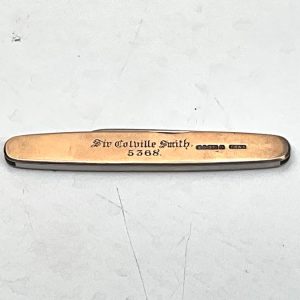 SIR COLVILLE SMITH GOLD POCKET KNIFE. MASONIC 5368