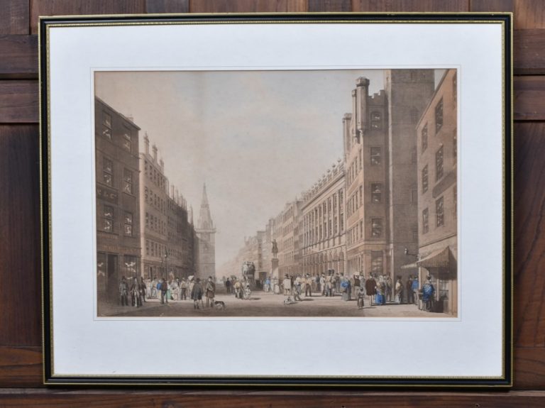 The Trongate, Glasgow — 1844 Lithograph by Robert Currick SAI3156