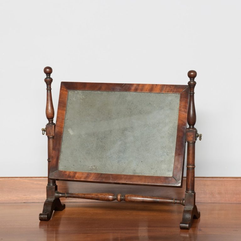 Rare Toilet Mirror by James Mein of Kelso, Scotland