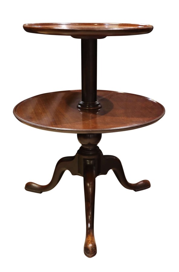 Georgian Mahogany Two-Tier Tripod Etagere, circa 1780