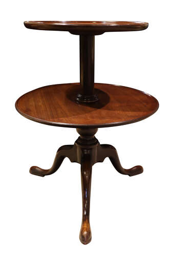 Georgian Mahogany Two-Tier Tripod Etagere, circa 1780 - Image 4