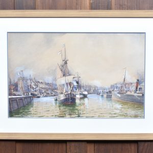 Water Colour By William Woolard, The Port of Leith SAI4307