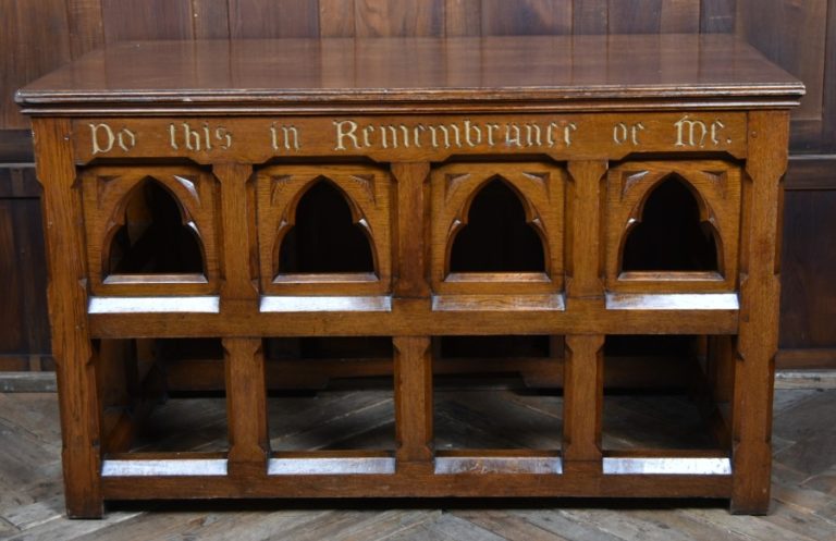 Victorian Oak Church Alter SAI4308