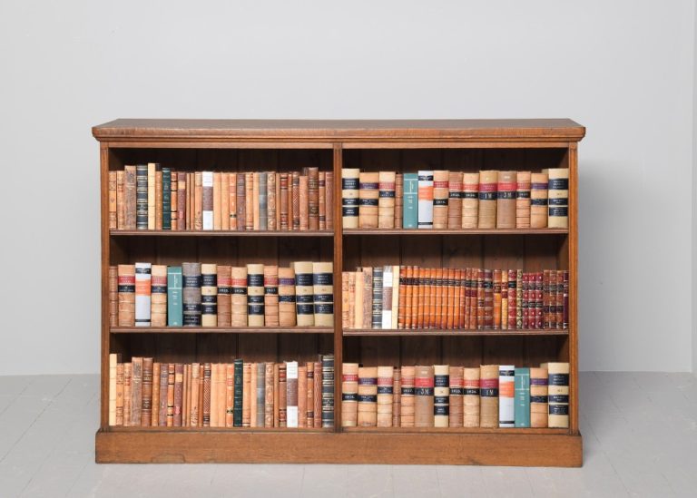 Mid-Victorian Floor Standing Oak Open Bookcase