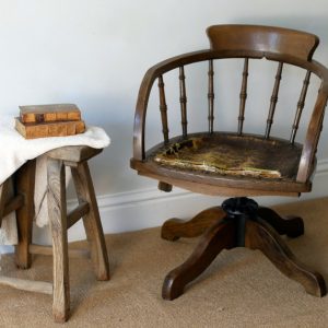 Victorian Edwardian Office Captains Desk Chair desk chair Antique Chairs Victorian Edwardian Office Captains Desk Chair