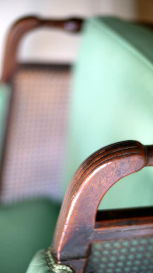 Fine Georgian Caned Library Bergère Chair armchairs Antique Chairs 6 Fine Georgian Caned Library Bergère Chair - Image 6