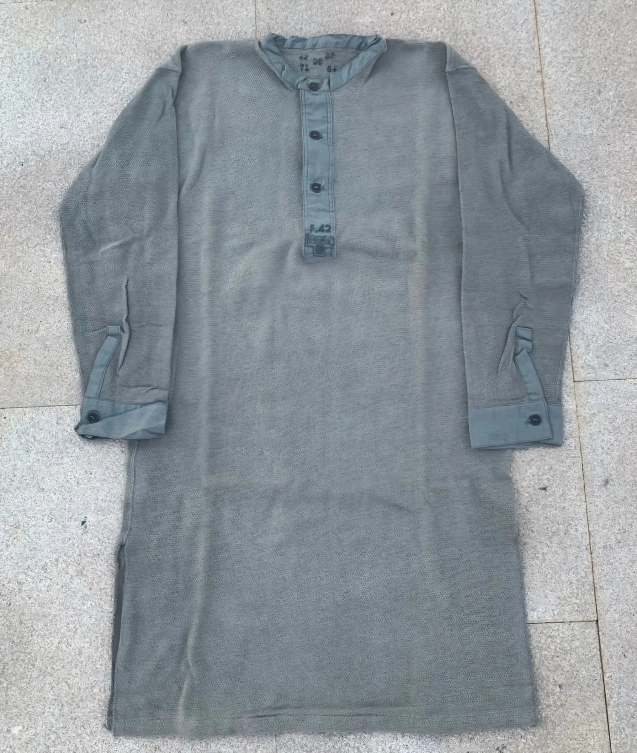 WWII German Wehrmacht/Waffen-SS Issue Undershirt – 1942 Example German ww2 Military & War Antiques 8 WWII German Wehrmacht/Waffen-SS Issue Undershirt - 1942 Example - Image 8