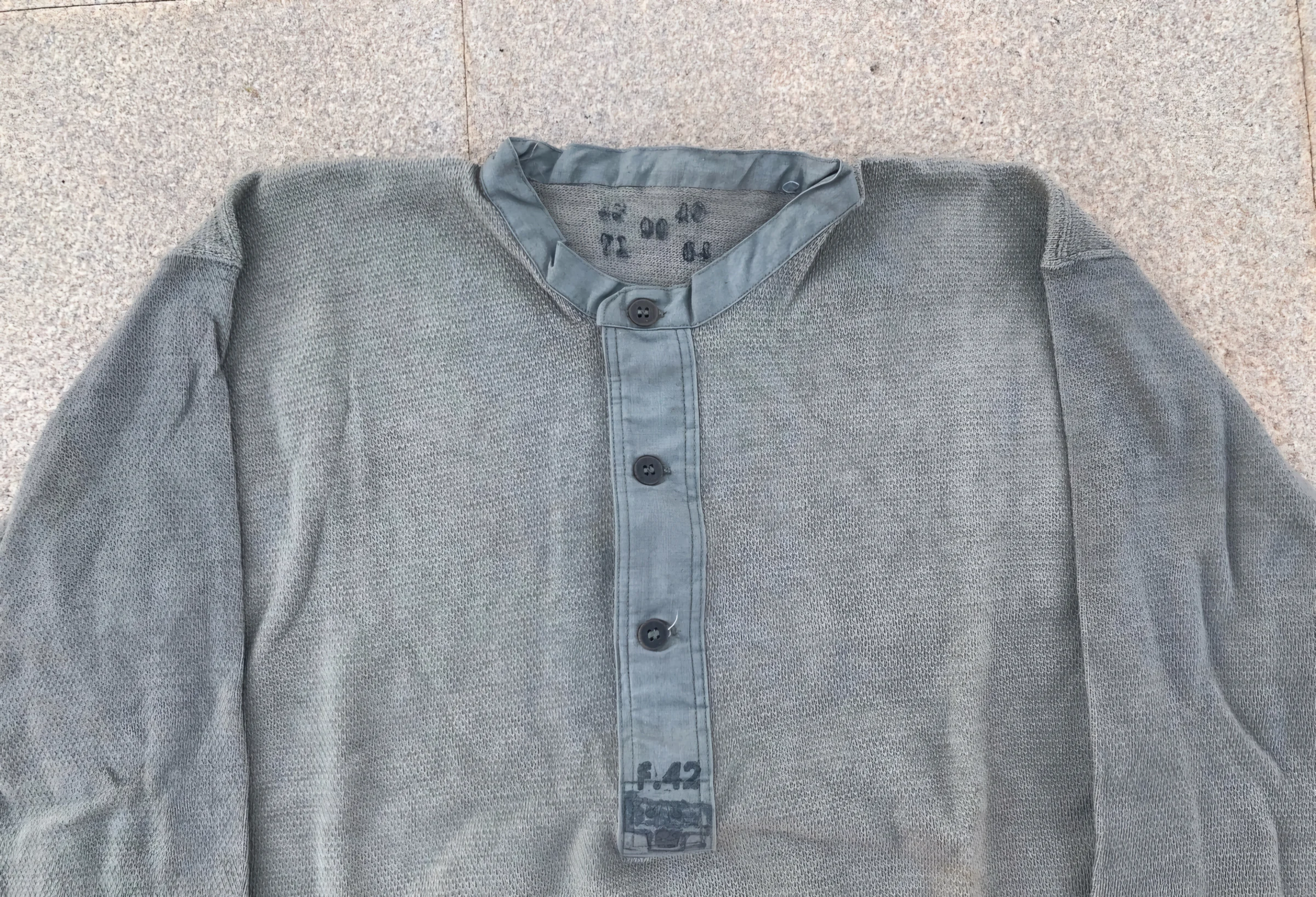 WWII German Wehrmacht/Waffen-SS Issue Undershirt – 1942 Example German ww2 Military & War Antiques 3 WWII German Wehrmacht/Waffen-SS Issue Undershirt - 1942 Example - Image 3